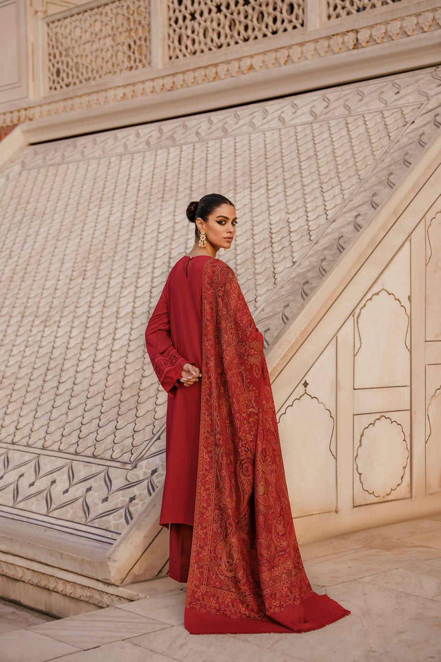 Nishat With You Unstitched Embroidered Karandi 3Pc Suit - 42206454