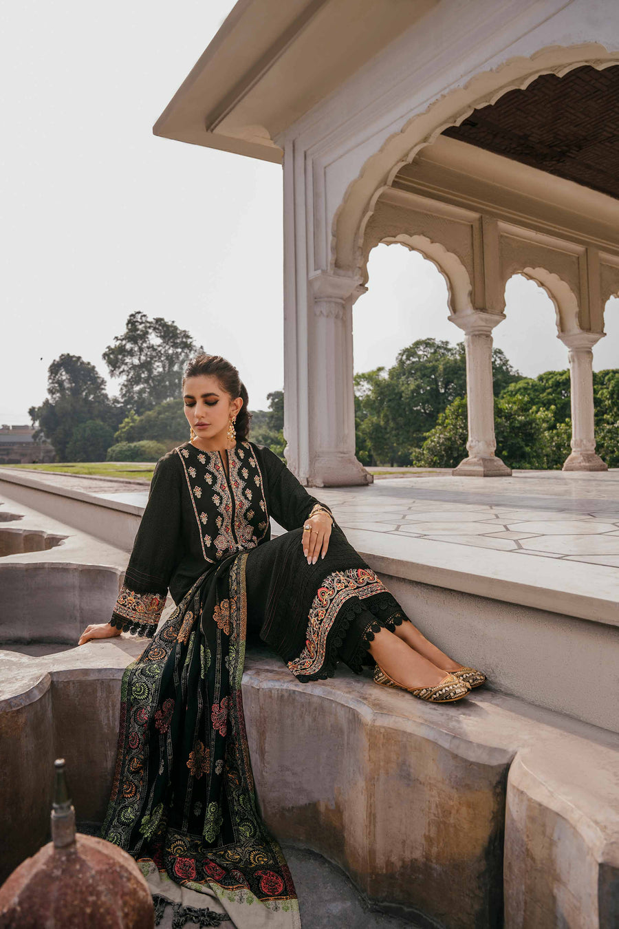 Nishat With You Unstitched Embroidered Karandi 3Pc Suit - 42206455