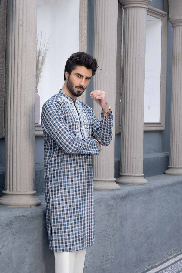 Naqsh by Nishat Men's Unstitched Embroidered Cotton 2Pc Suit - 42219487