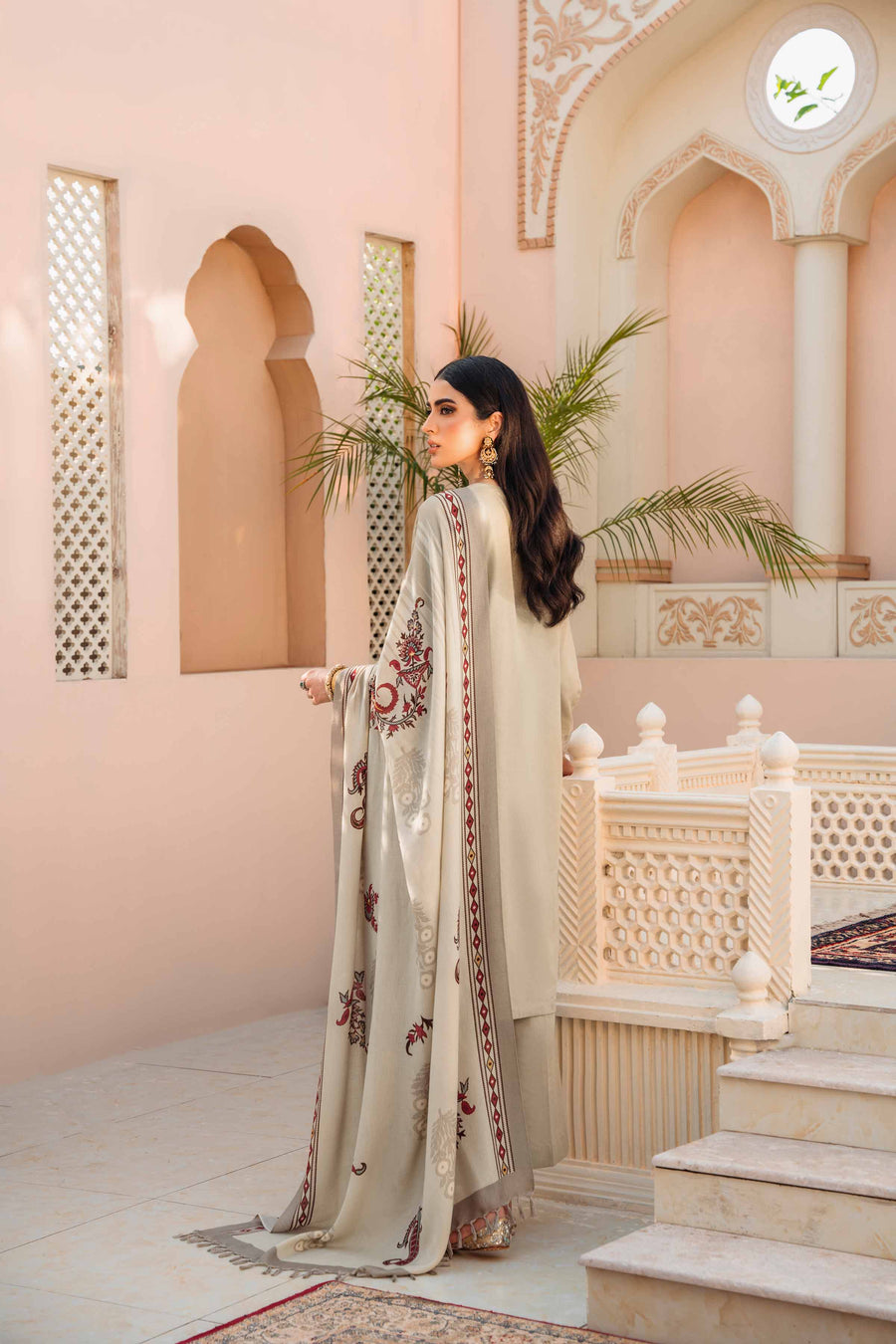 Nishat With You Unstitched Embroidered Karandi 3Pc Suit - 42303001