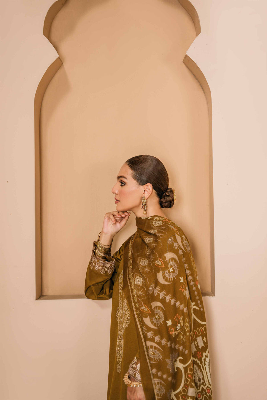 Nishat With You Unstitched Embroidered Karandi 3Pc Suit - 42303002
