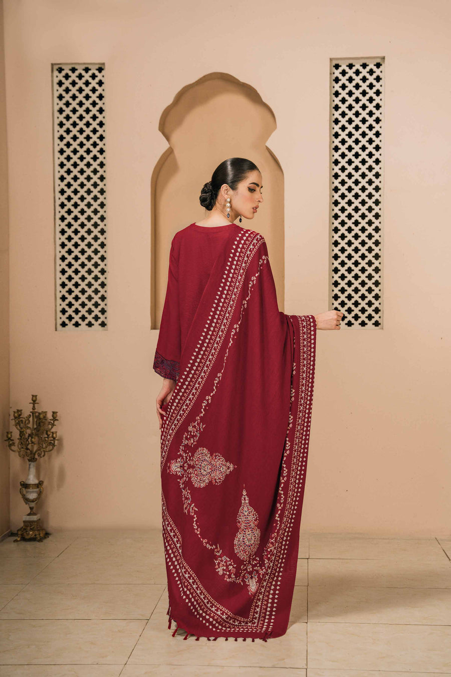 Nishat With You Unstitched Embroidered Karandi 3Pc Suit - 42303006