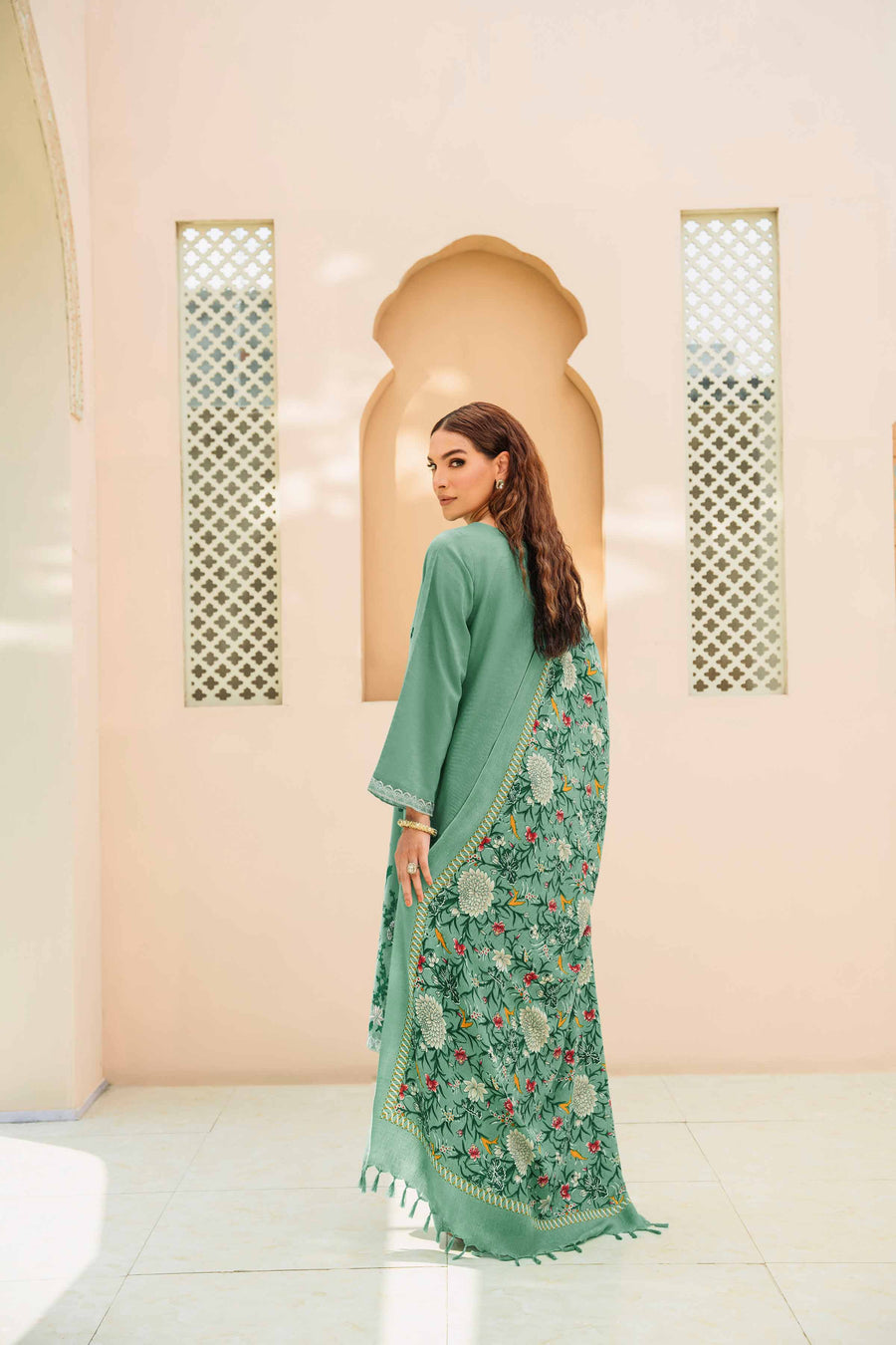 Nishat With You Unstitched Embroidered Karandi 3Pc Suit - 42303007
