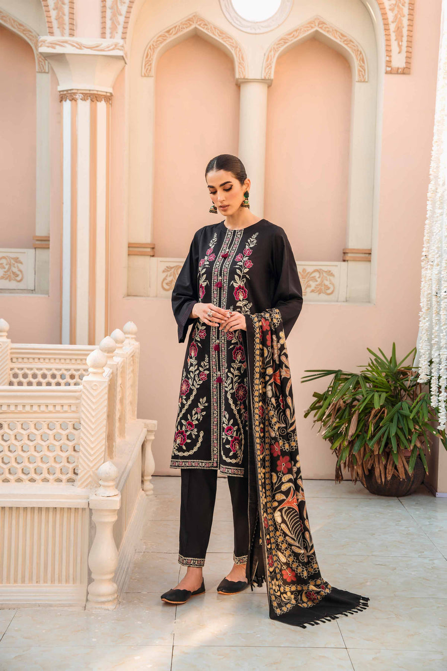 Nishat With You Unstitched Embroidered Karandi 3Pc Suit - 42303008