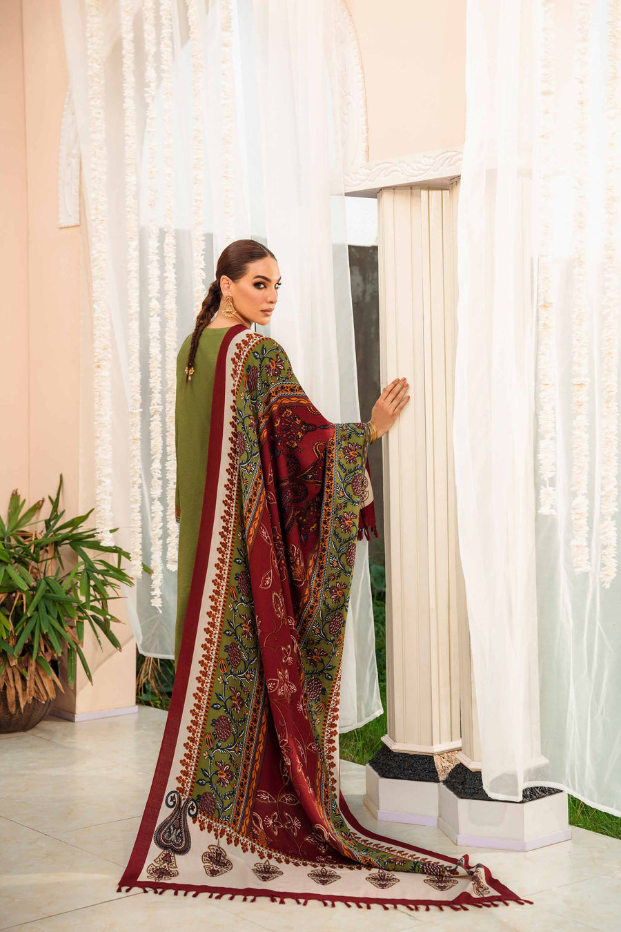 Nishat With You Unstitched Embroidered Karandi 3Pc Suit - 42303009