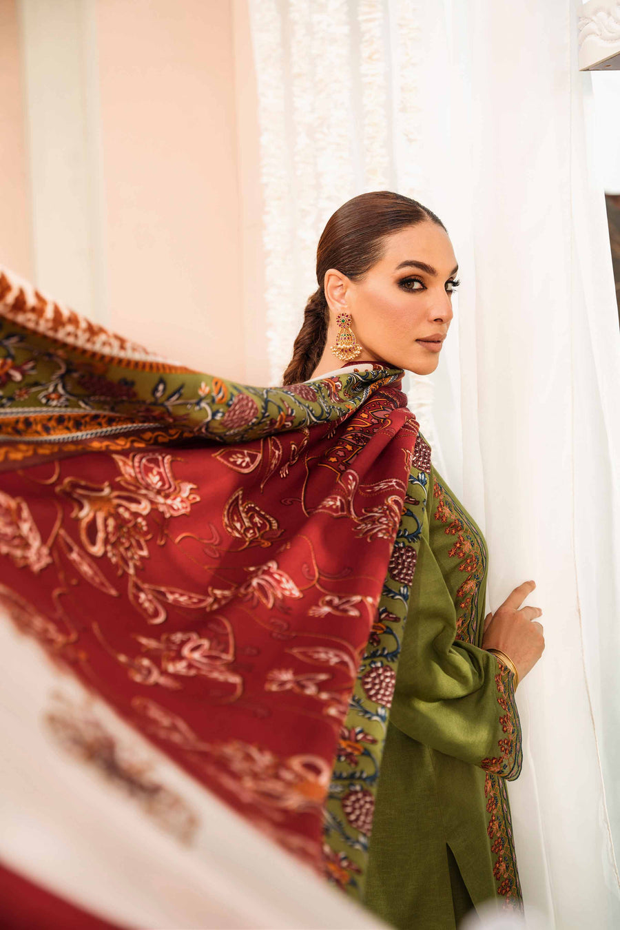 Nishat With You Unstitched Embroidered Karandi 3Pc Suit - 42303009