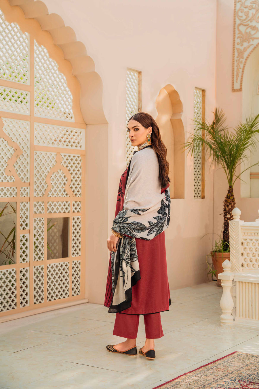 Nishat With You Unstitched Embroidered Karandi 3Pc Suit - 42303010