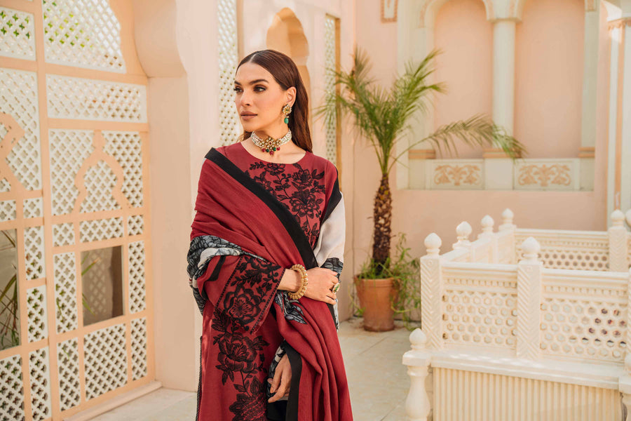 Nishat With You Unstitched Embroidered Karandi 3Pc Suit - 42303010