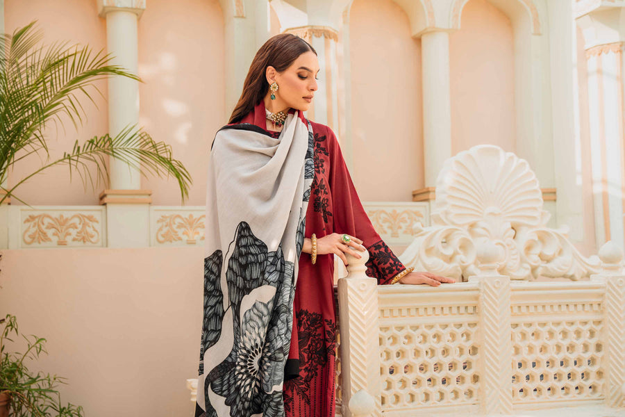Nishat With You Unstitched Embroidered Karandi 3Pc Suit - 42303010