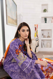Nishat With You Unstitched Embroidered Khaddar 3Pc Suit - 42303012