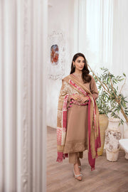 Nishat With You Unstitched Embroidered Khaddar 3Pc Suit - 42303013