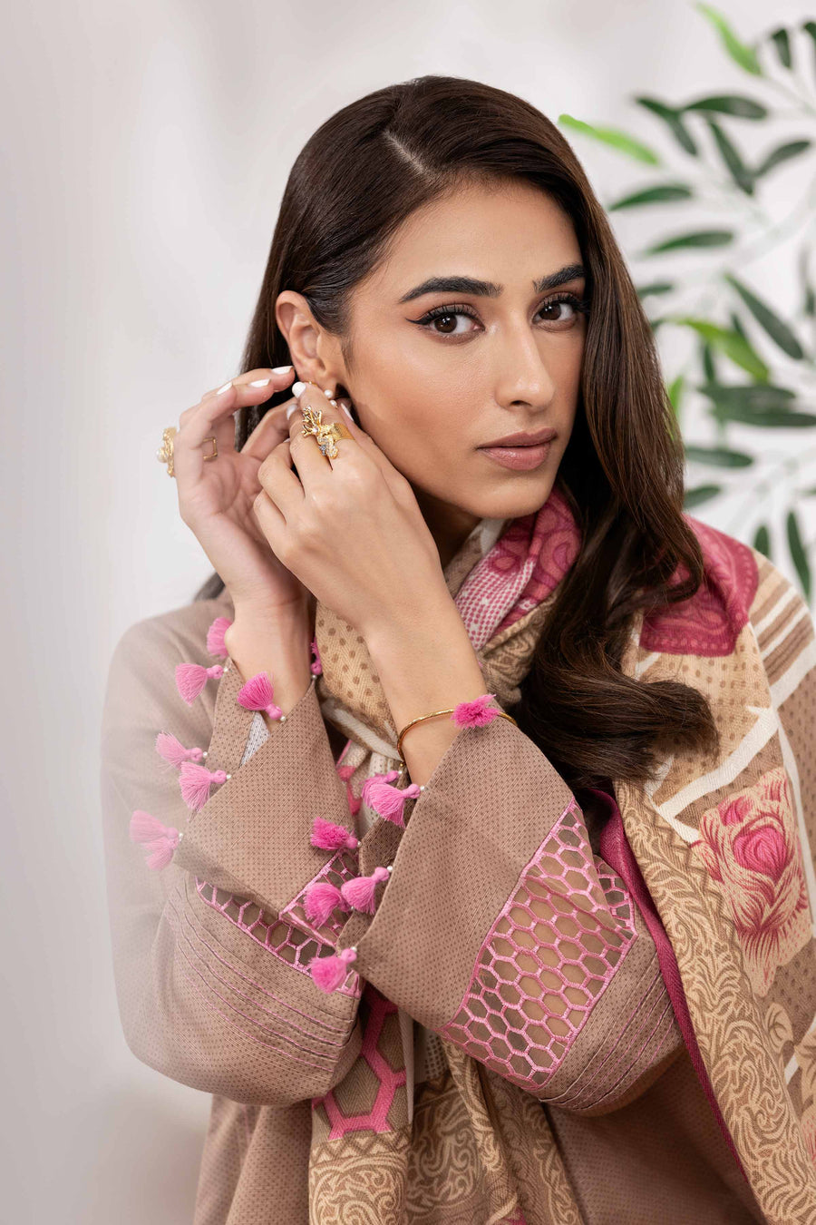 Nishat With You Unstitched Embroidered Khaddar 3Pc Suit - 42303013