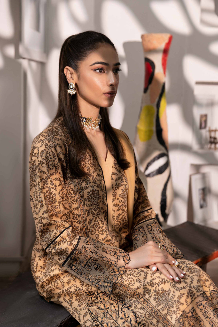 Nishat With You Unstitched Embroidered Khaddar 3Pc Suit - 42303014