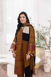 Nishat With You Unstitched Embroidered Khaddar 3Pc Suit - 42303019