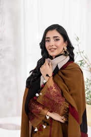 Nishat With You Unstitched Embroidered Khaddar 3Pc Suit - 42303019
