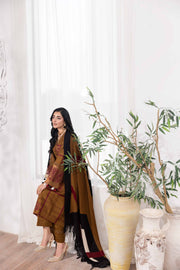 Nishat With You Unstitched Embroidered Khaddar 3Pc Suit - 42303019