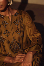 Nishat Sunehray Din Embroidered Karandi Unstitched 3Pc Suit - 42303021