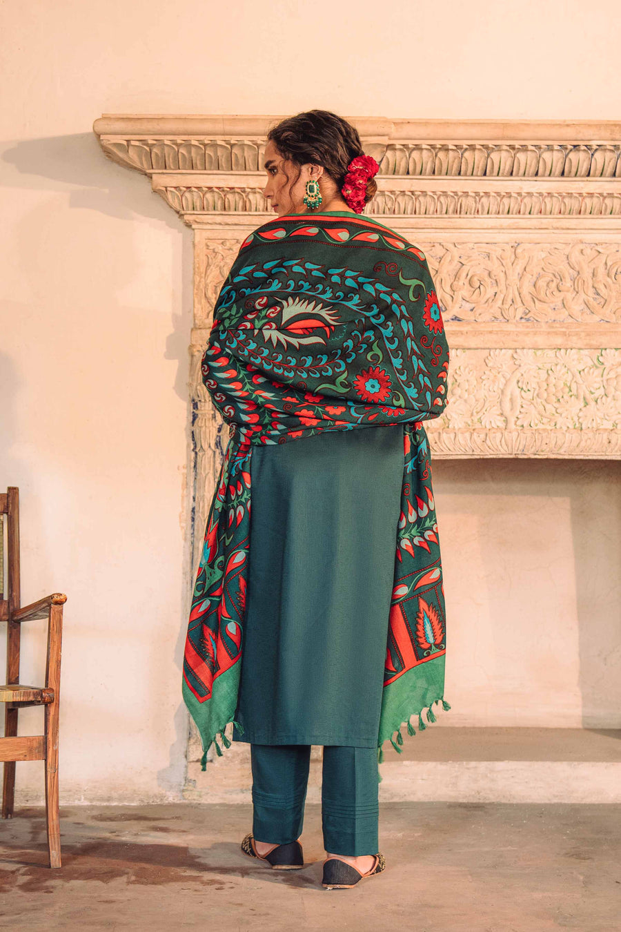 Nishat Sunehray Din Embroidered Karandi Unstitched 3Pc Suit - 42303023