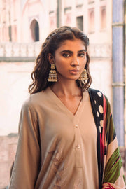 Nishat Sunehray Din Embroidered Karandi Unstitched 3Pc Suit - 42303025
