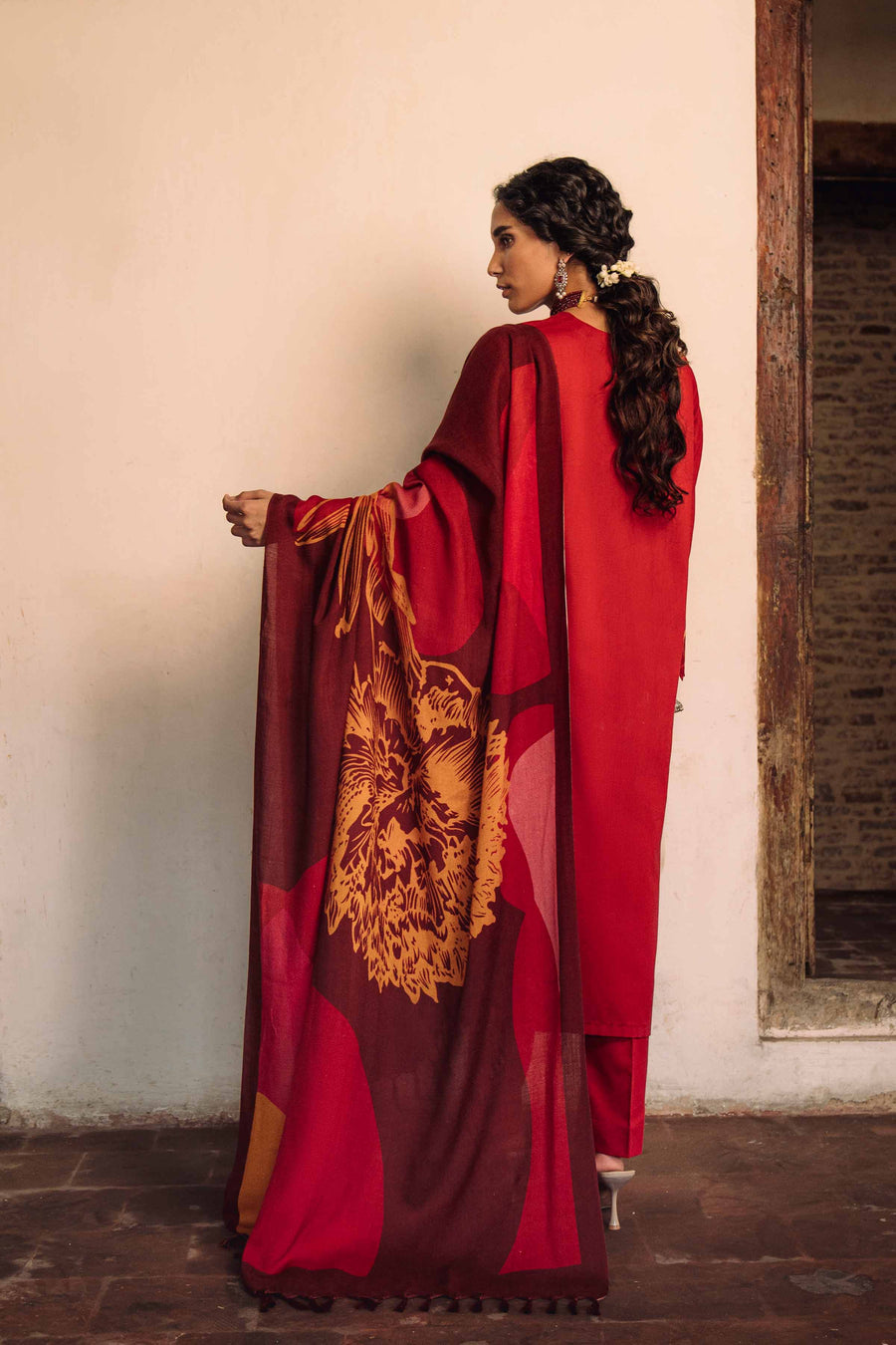 Nishat Sunehray Din Embroidered Karandi Unstitched 3Pc Suit - 42303028