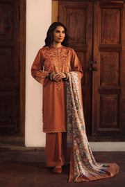 Nishat Sunehray Din Embroidered Karandi Unstitched 3Pc Suit - 42303032