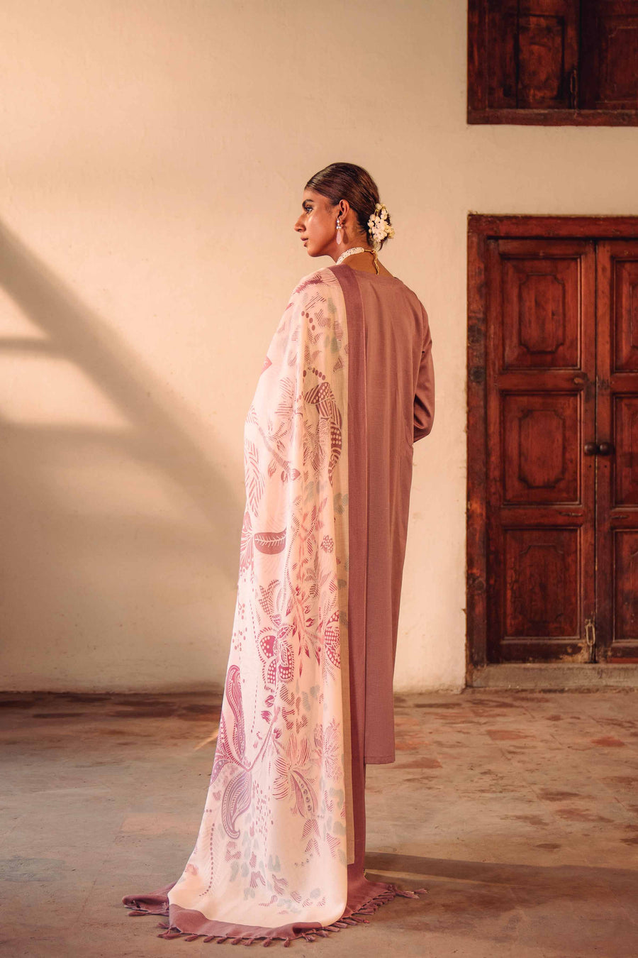 Nishat Sunehray Din Embroidered Karandi Unstitched 3Pc Suit - 42303035