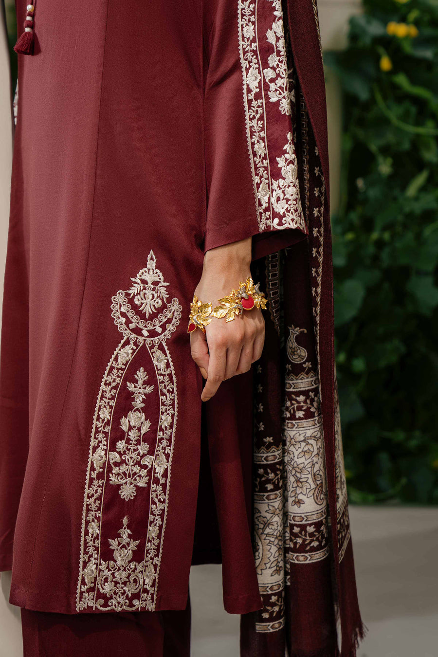Nishat With You Unstitched Embroidered Linen 3Pc Suit - 42303045
