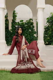 Nishat With You Unstitched Embroidered Linen 3Pc Suit - 42303045
