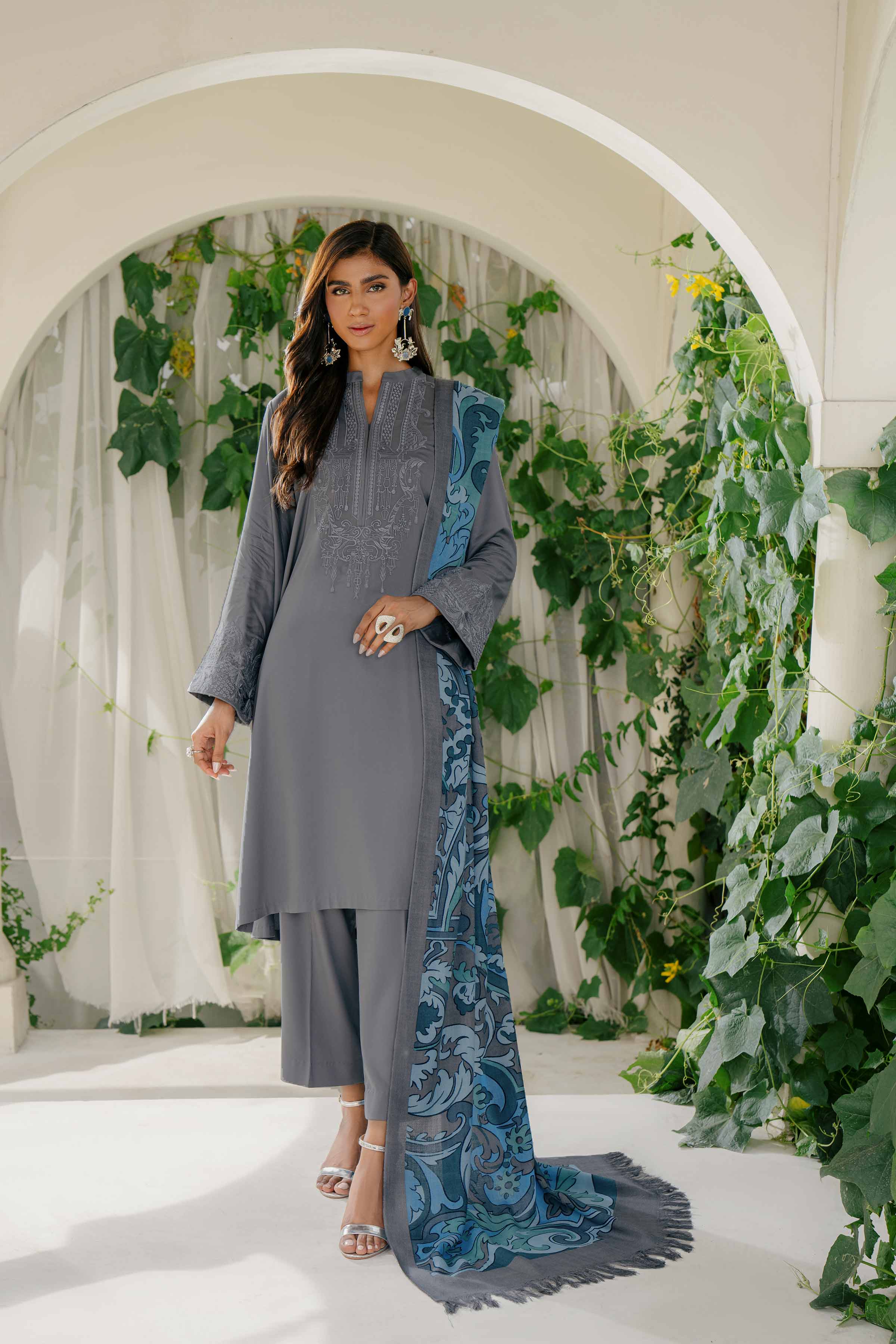 Nishat With You Unstitched Embroidered Linen 3Pc Suit - 42303047 Nishat With You Unstitched Embroidered Linen 3Pc Suit - 42303047