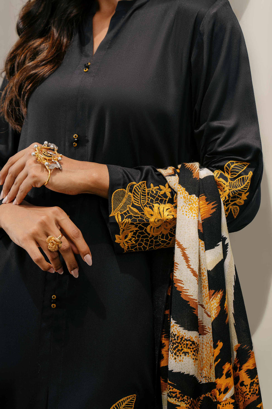 Nishat With You Unstitched Embroidered Linen 3Pc Suit - 42303049