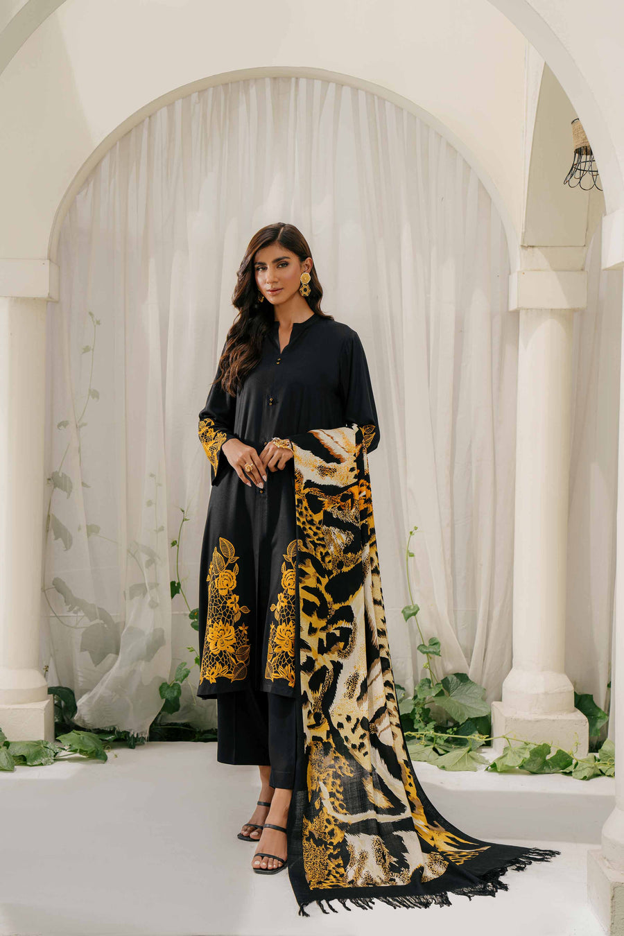 Nishat With You Unstitched Embroidered Linen 3Pc Suit - 42303049