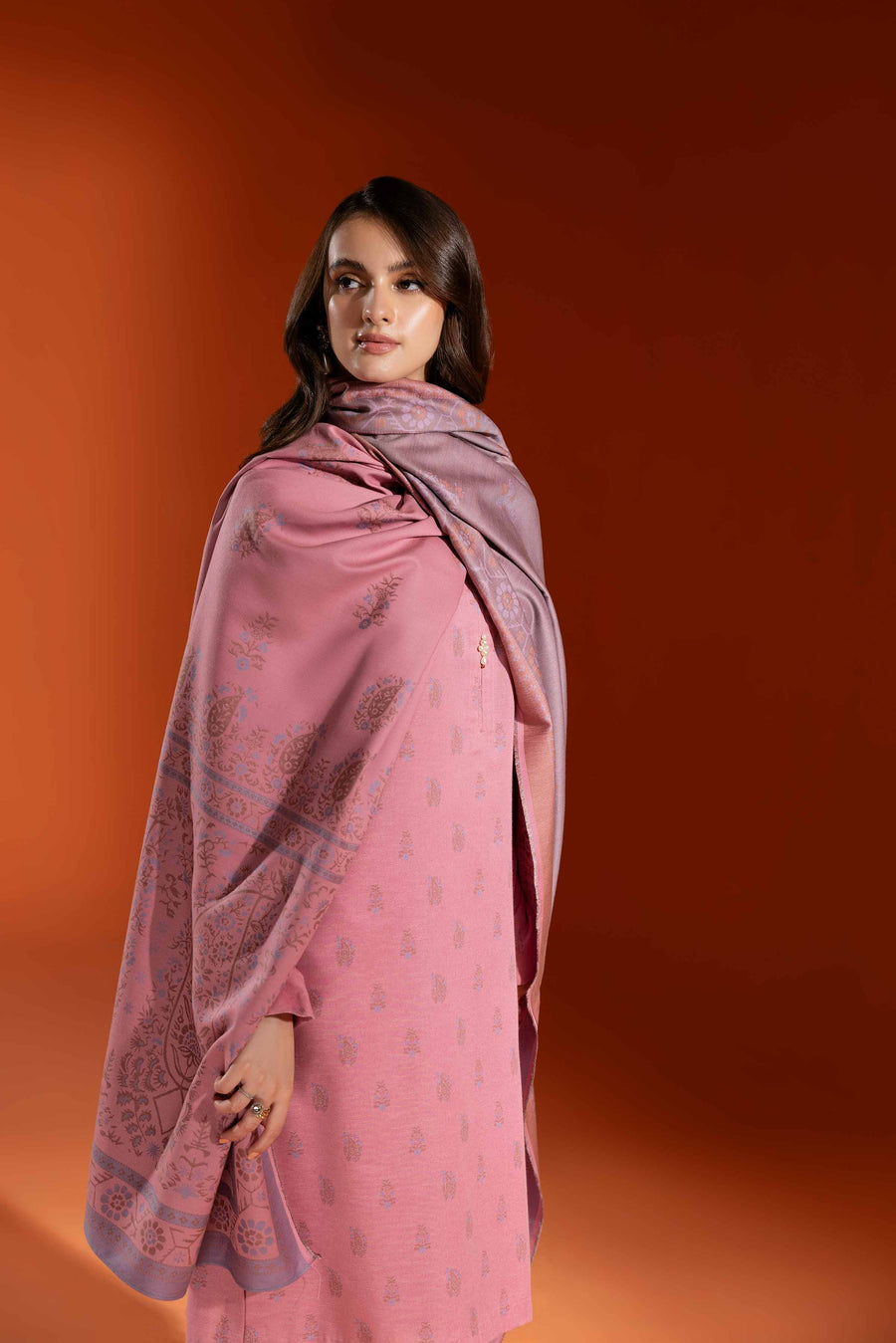 Nishat Sunehray Din Printed Karandi Unstitched 3Pc Suit - 42303056