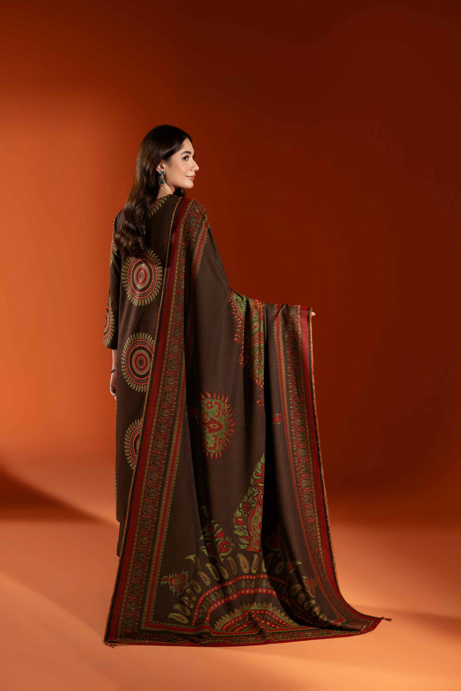 Nishat Sunehray Din Printed Karandi Unstitched 3Pc Suit - 42303057