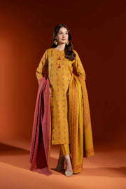 Nishat Sunehray Din Printed Karandi Unstitched 3Pc Suit - 42303060