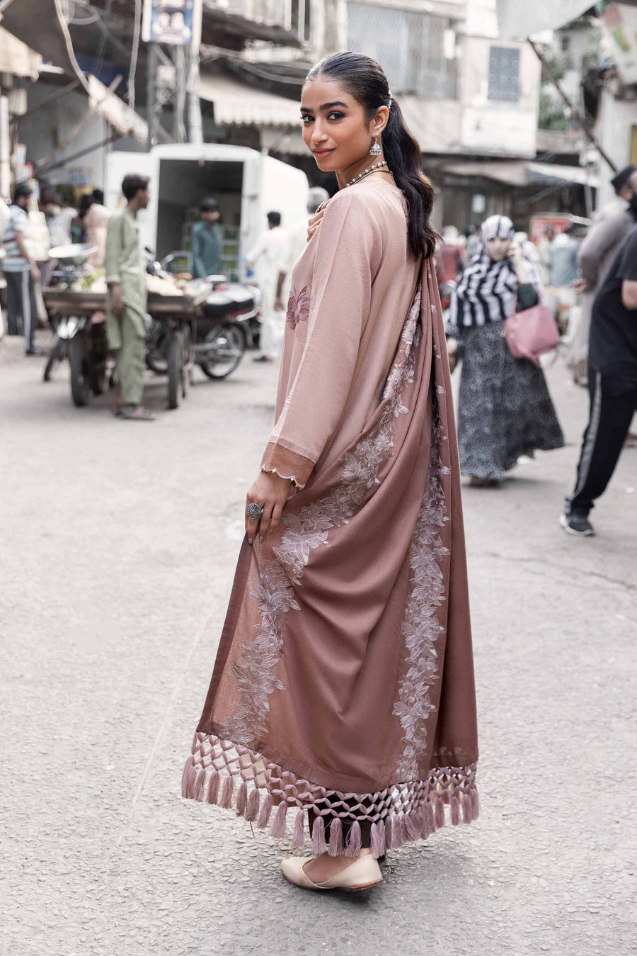 Nishat Sunehray Din Embroidered Karandi Unstitched 3Pc Suit - 42303065