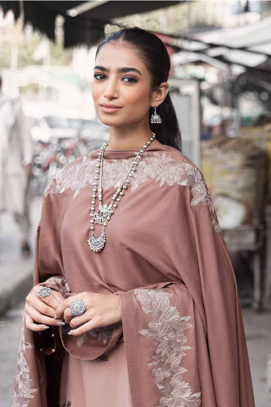 Nishat Sunehray Din Embroidered Karandi Unstitched 3Pc Suit - 42303065
