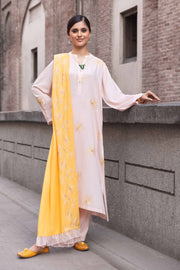 Nishat Sunehray Din Embroidered Karandi Unstitched 3Pc Suit - 42303068
