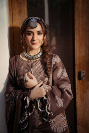 Nishat Sunehray Din Embroidered Karandi Unstitched 3Pc Suit - 42303074