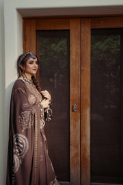Nishat Sunehray Din Embroidered Karandi Unstitched 3Pc Suit - 42303074
