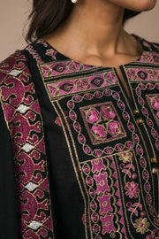 Nishat Sunehray Din Embroidered Karandi Unstitched 3Pc Suit - 42303077