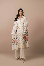 Nishat Sunehray Din Embroidered Karandi Unstitched 3Pc Suit - 42303079