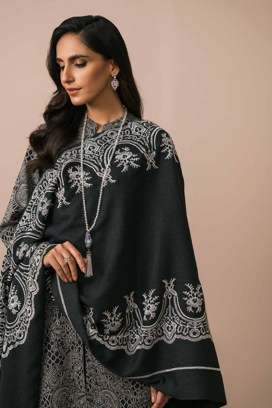 Nishat Sunehray Din Embroidered Karandi Unstitched 3Pc Suit - 42303080