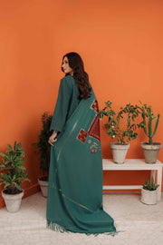 Nishat With You Unstitched Embroidered Khaddar 3Pc Suit - 42303081