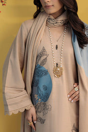 Nishat With You Unstitched Embroidered Khaddar 3Pc Suit - 42303083