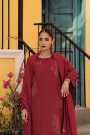 Nishat With You Unstitched Embroidered Khaddar 3Pc Suit - 42303085