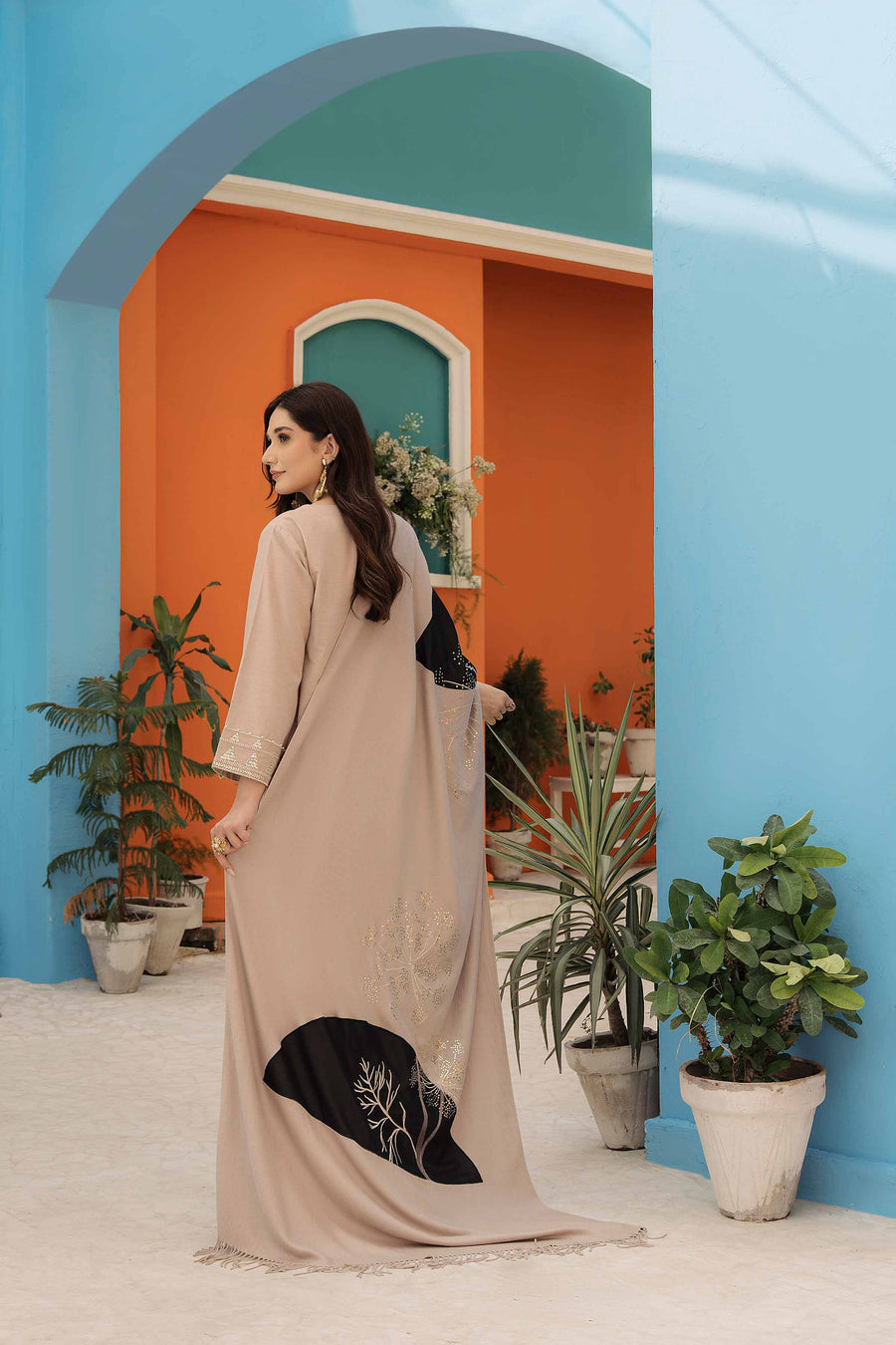 Nishat With You Unstitched Embroidered Khaddar 3Pc Suit - 42303086