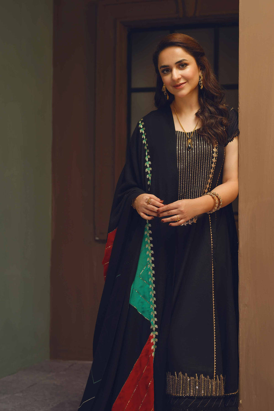 Nishat With You Unstitched Embroidered Khaddar 3Pc Suit - 42303087