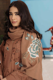 Nishat With You Unstitched Embroidered Khaddar 3Pc Suit - 42303088