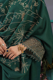 Nishat With You Unstitched Embroidered Khaddar 3Pc Suit - 42303089