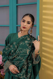 Nishat With You Unstitched Embroidered Khaddar 3Pc Suit - 42303089